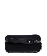 PIQUADRO P16 Estuche para l&aacute;pices con tres cremalleras, de piel mixta. - Carteras de mano & Neceser