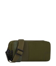 PIQUADRO P16PLUS SPECIAL Estuche para l&aacute;pices de tres compartimentos, piel mixta. VERDE - Carteras de mano & Neceser - 3
