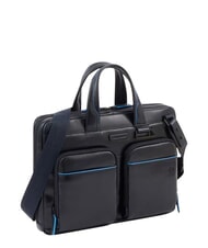PIQUADRO B2 REVAMP Malet&iacute;n para port&aacute;til de 14", en piel azul - Maletines de Trabajo - 2