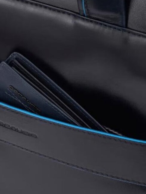 B2 REVAMP Malet&iacute;n para port&aacute;til de 14", en piel azul - Maletines de Trabajo