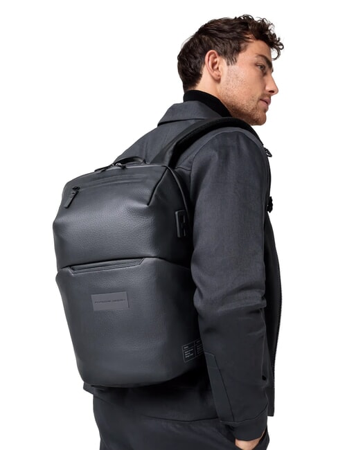 URBAN ECO LEATHER Mochila para port&aacute;til de 13 pulgadas negro - Mochilas para port&aacute;til