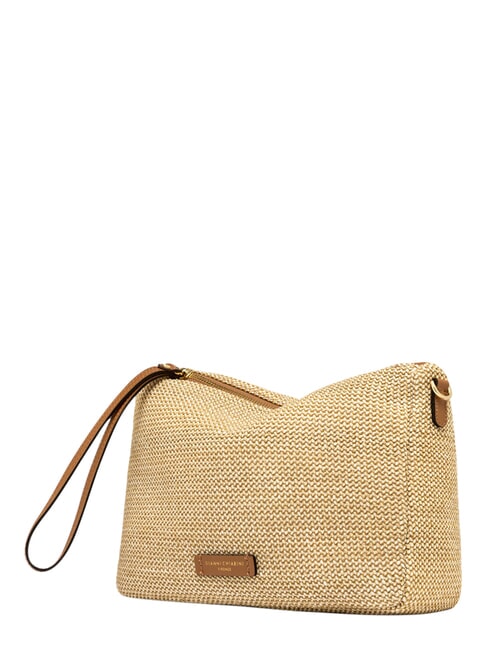 NORA Bolso de mano con correa para el hombro. CUERO NATURAL - Bolsos Mujer