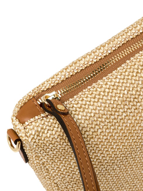 NORA Bolso de mano con correa para el hombro. CUERO NATURAL - Bolsos Mujer