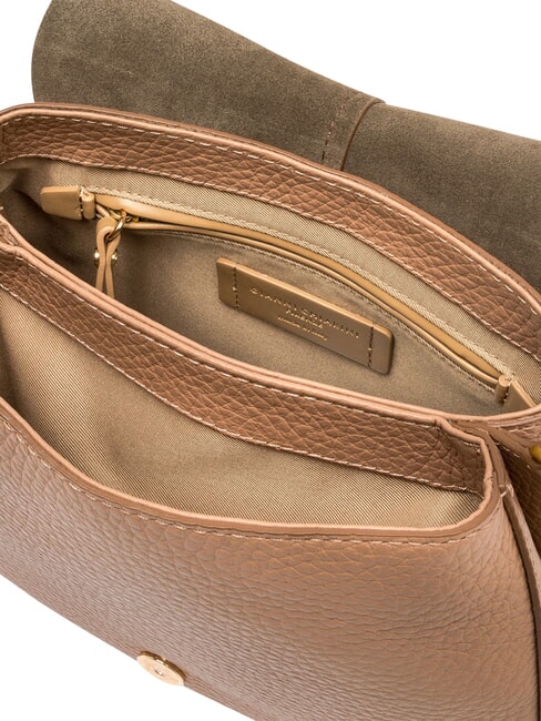 HELENA ROUND Bolso de hombro con correa, de piel. arcilla - Bolsos Mujer