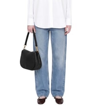 GIANNI CHIARINI HELENA ROUND Bolso de hombro con correa, de piel. negro - Bolsos Mujer - 2