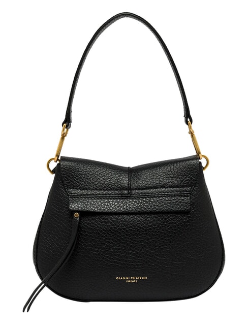 HELENA ROUND Bolso de hombro con correa, de piel. negro - Bolsos Mujer