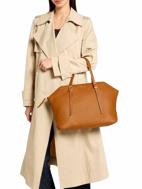 CHERRY Bolso de hombro de piel CUIR - Bolsos Mujer