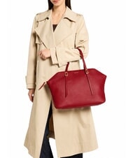 COCCINELLE CHERRY Bolso de hombro de piel sangr&iacute;a - Bolsos Mujer - 2
