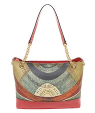 GATTINONI PLANETARIUM Bolso de hombro con asa de cadena cl&aacute;sico/coral - Bolsos Mujer - 3