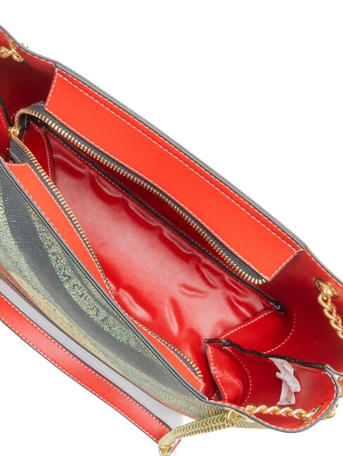 PLANETARIUM Bolso de hombro con asa de cadena cl&aacute;sico/coral - Bolsos Mujer