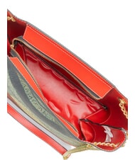 GATTINONI PLANETARIUM Bolso de hombro con asa de cadena cl&aacute;sico/coral - Bolsos Mujer - 4