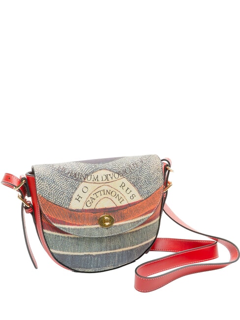 PLANETARIUM Mini bolso de hombro cl&aacute;sico/coral - Bolsos Mujer