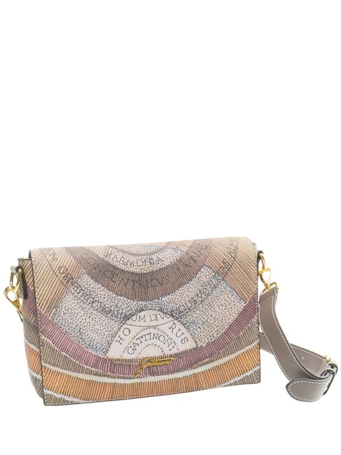 PLANETARIUM Bolso de hombro acuarela salvaje/ topo oscuro - Bolsos Mujer