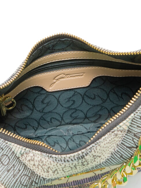 PLANETARIUM Bolso hobo con forma de media luna y correa para el hombro acuarela/beige - Bolsos Mujer