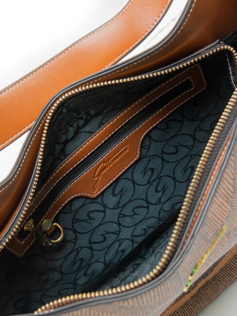 PLANETARIUM Bolso de hombro bronceado monocrom&aacute;tico - Bolsos Mujer