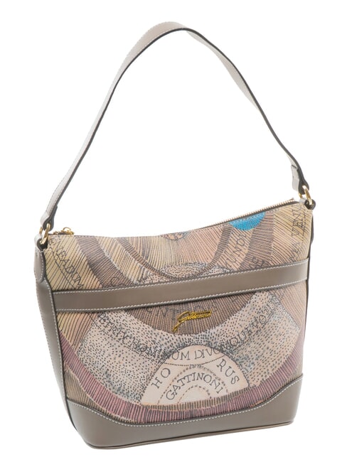 PLANETARIUM Bolso de hombro acuarela salvaje/ topo oscuro - Bolsos Mujer