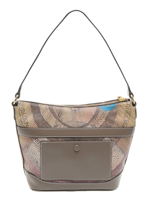 PLANETARIUM Bolso de hombro acuarela salvaje/ topo oscuro - Bolsos Mujer