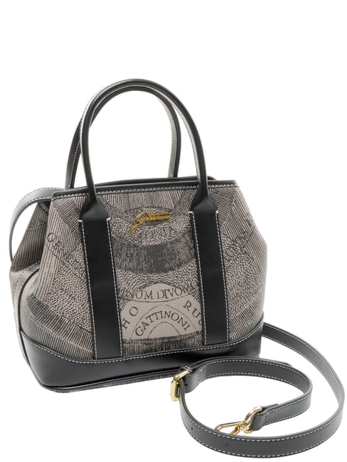 PLANETARIUM Bolso de mano con correa para el hombro. monocrom&aacute;tico gris claro/negro - Bolsos Mujer