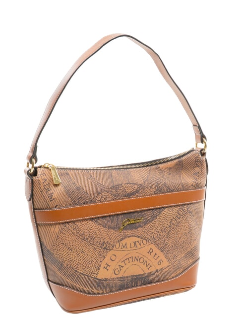 PLANETARIUM Bolso de hombro bronceado monocrom&aacute;tico - Bolsos Mujer