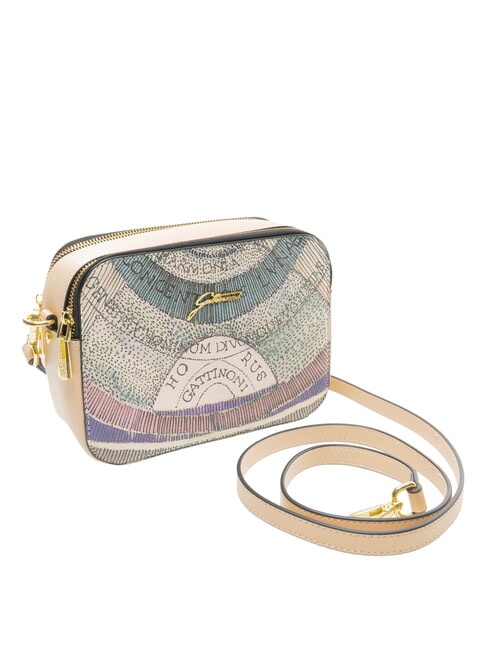 PLANETARIUM Bolso bandolera tipo funda para c&aacute;mara acuarela/beige - Bolsos Mujer