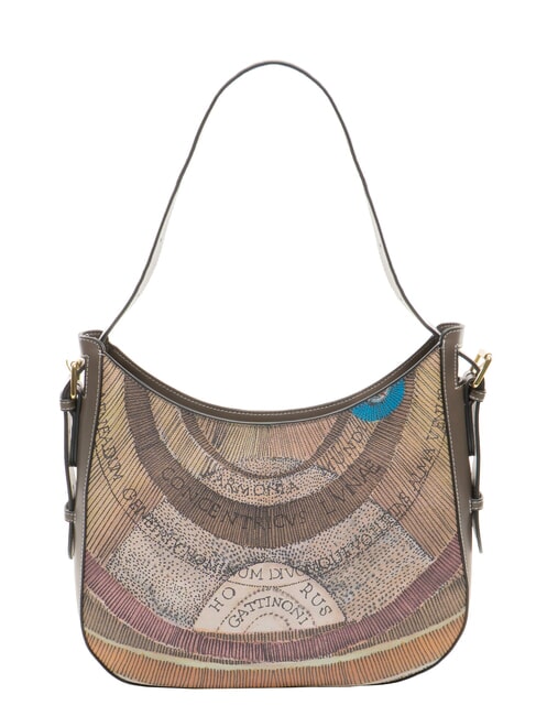 PLANETARIUM Bolso de hombro acuarela salvaje/ topo oscuro - Bolsos Mujer