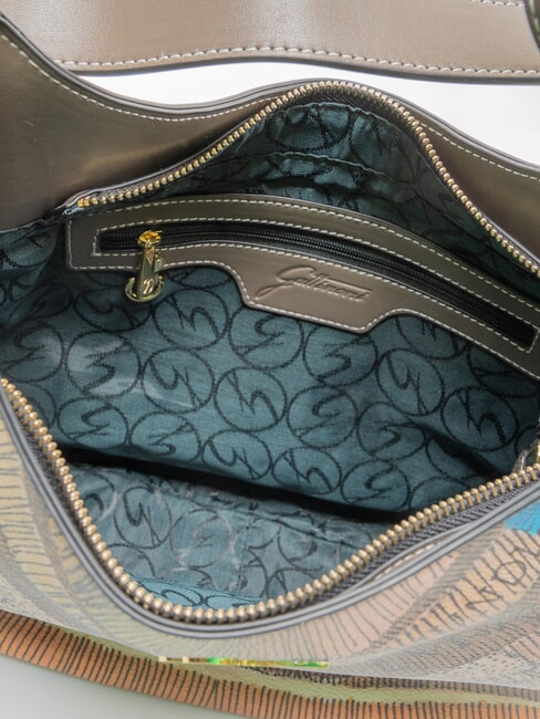 PLANETARIUM Bolso de hombro acuarela salvaje/ topo oscuro - Bolsos Mujer