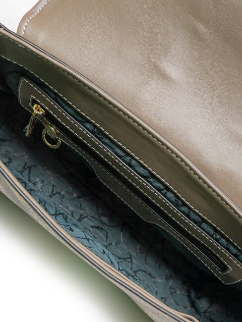 PLANETARIUM Bolso de hombro con solapa acuarela salvaje/ topo oscuro - Bolsos Mujer