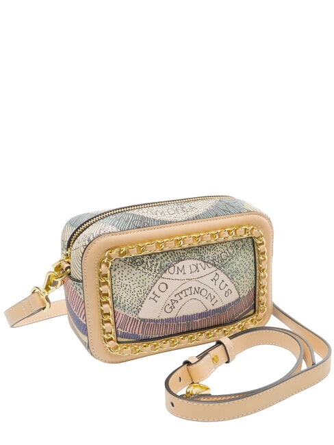 PLANETARIUM Mini bolso de hombro para c&aacute;mara acuarela/beige - Bolsos Mujer