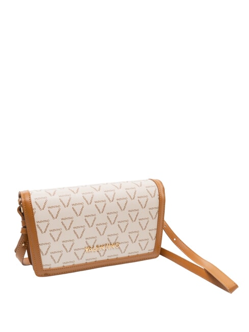 LADY RE Bolso de hombro, doble portabilidad blanco/cuero - Bolsos Mujer