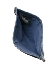 GAUD&Igrave; ERIK Tarjetero plano de cuero azul tinta - Carteras Hombre - 3