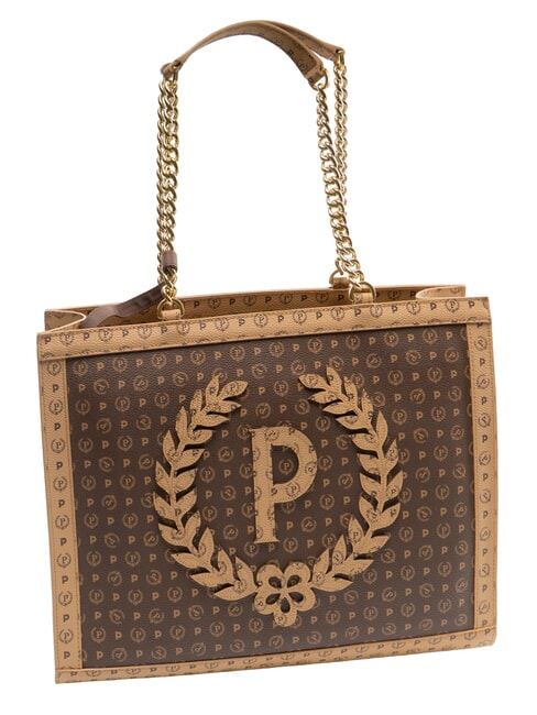 HERITAGE Bolso de hombro marr&oacute;n crema - Bolsos Mujer