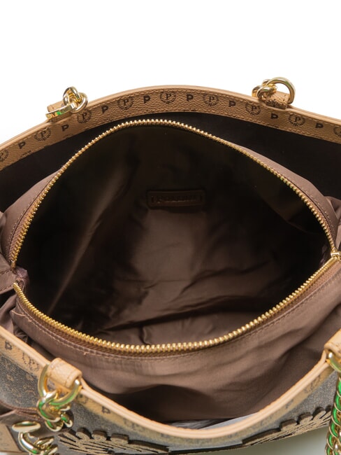 HERITAGE Bolso de hombro marr&oacute;n crema - Bolsos Mujer
