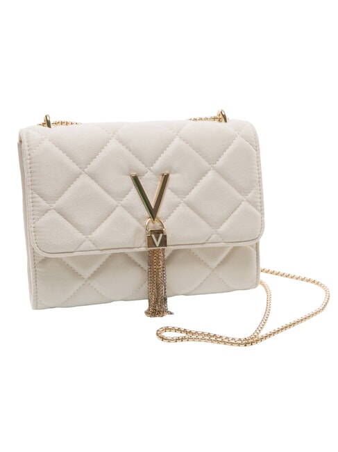 CHARLOTTE Minibolso de hombro con solapa color crudo - Bolsos Mujer