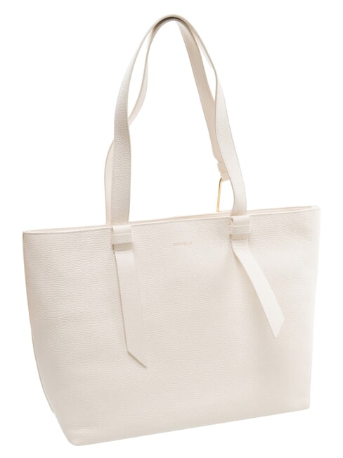 MALORY  Shopper de hombro, en piel. blanco - Bolsos Mujer