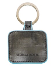 PIQUADRO BLUE SQUARE Llavero de cuero negro - Llaveros - 2