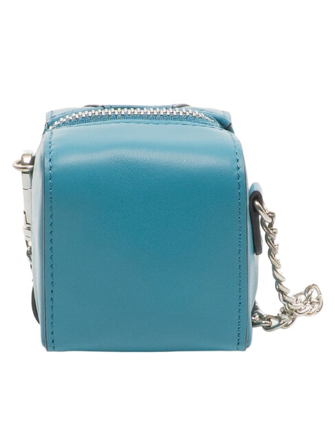 MUSE Llavero de cuero con cadena azul - Llaveros