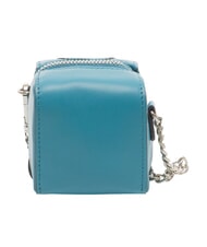 PIQUADRO MUSE Llavero de cuero con cadena azul - Llaveros - 3