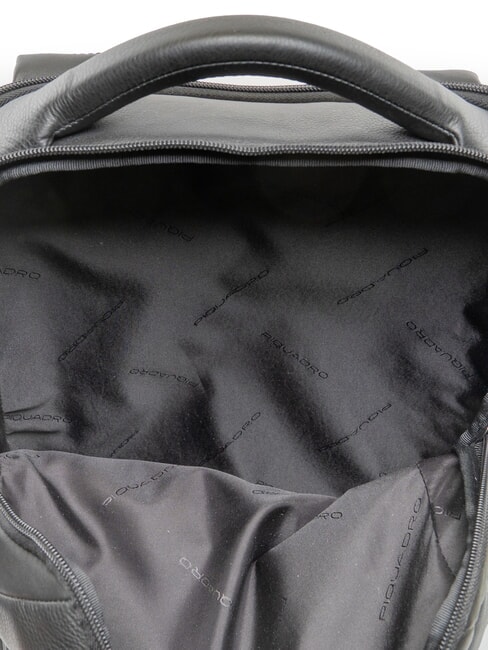 AKRON Mochila de cuero negro - Mochilas para port&aacute;til