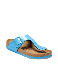 BIRKENSTOCK GIZEH BIG BUCKLE Sandalias azul cielo patentado - Zapatos Mujer - 2
