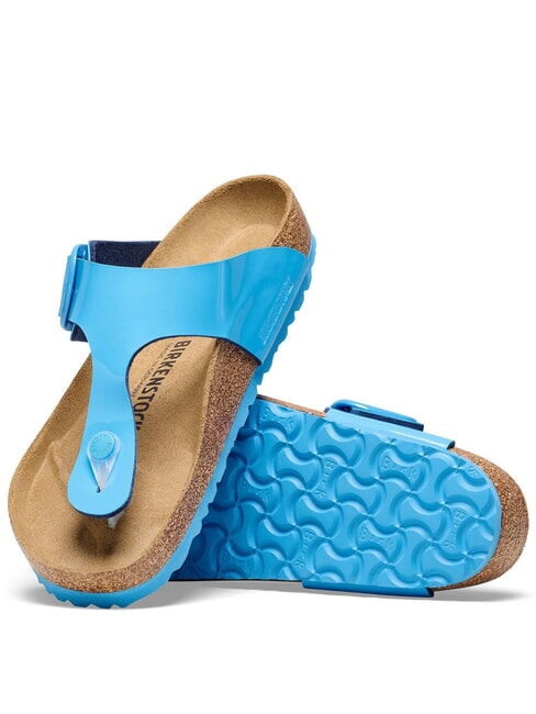 GIZEH BIG BUCKLE Sandalias azul cielo patentado - Zapatos Mujer