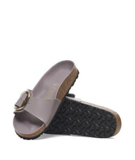 BIRKENSTOCK MADRID BIG BUCKLE Sandalias de cuero morado descolorido de alto brillo - Zapatos Mujer - 4