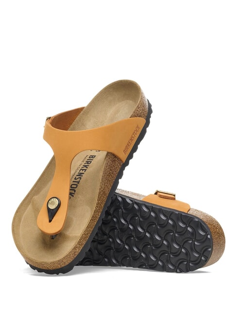 GIZEH Sandalias de cuero naranja quemado - Zapatos Mujer