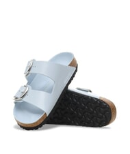 BIRKENSTOCK ARIZONA BIG BUCKLE Sandalias de cuero con hebillas brillar azul - Zapatos Mujer - 4