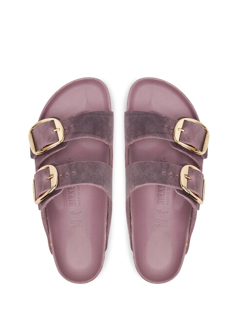ARIZONA BIG BUCKLE Sandalias de cuero con hebillas lavanda - Zapatos Mujer