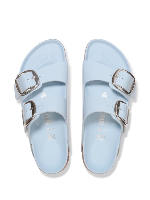 ARIZONA BIG BUCKLE Sandalias de cuero con hebillas brillar azul - Zapatos Mujer