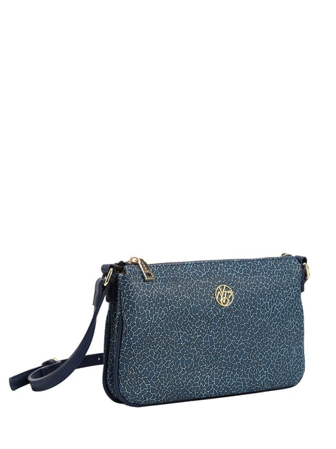 LUX Bolso de hombro plano azul - Bolsos Mujer