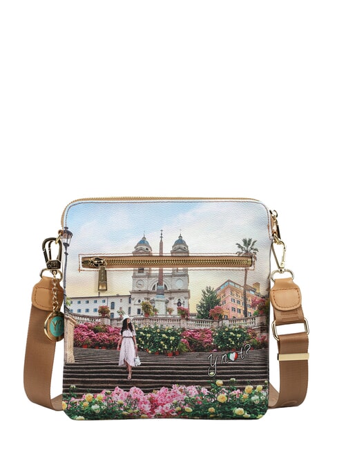 YESBAG Bolso de hombro plano floral - Bolsos Mujer
