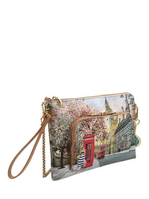 YESBAG Bolso de mano de hombro con bolsillo Rosa inglesa - Bolsos Mujer