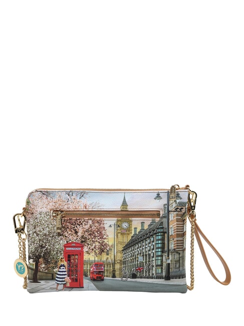 YESBAG Bolso de mano de hombro con bolsillo Rosa inglesa - Bolsos Mujer