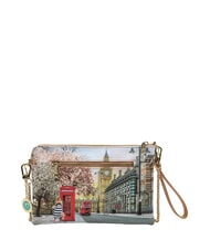 YNOT YESBAG Bolso de mano de hombro con bolsillo Rosa inglesa - Bolsos Mujer - 3